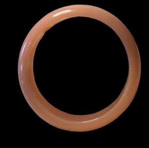 Peach Lucite Bangle, Lucite Bangle